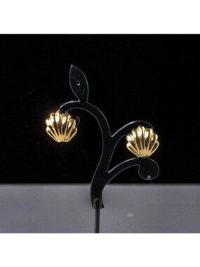 Vintage Monet Gold Tone Clam Shell Push Back Earrings